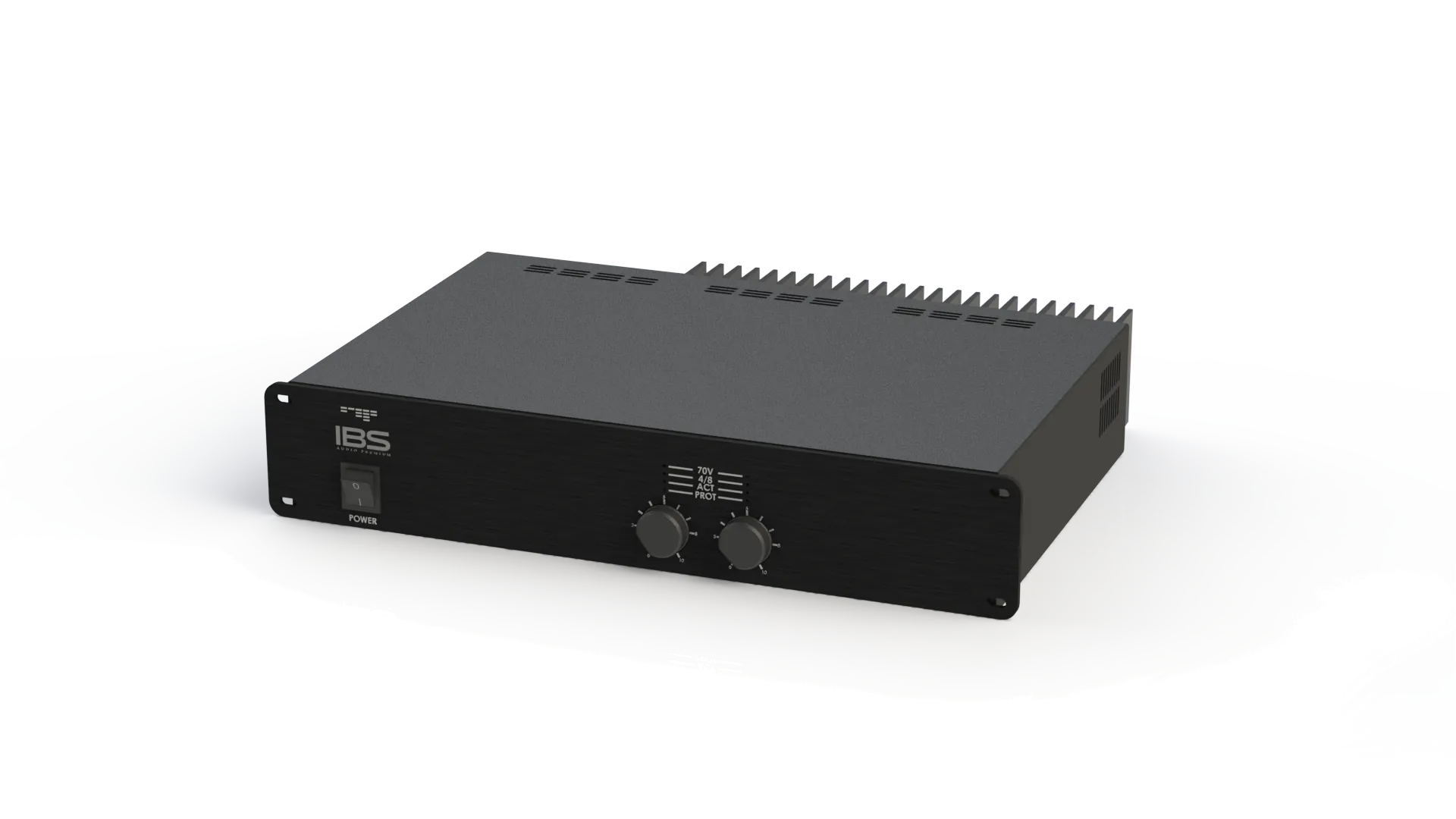 Amplificador 70V IBS — perspectiva isométrica